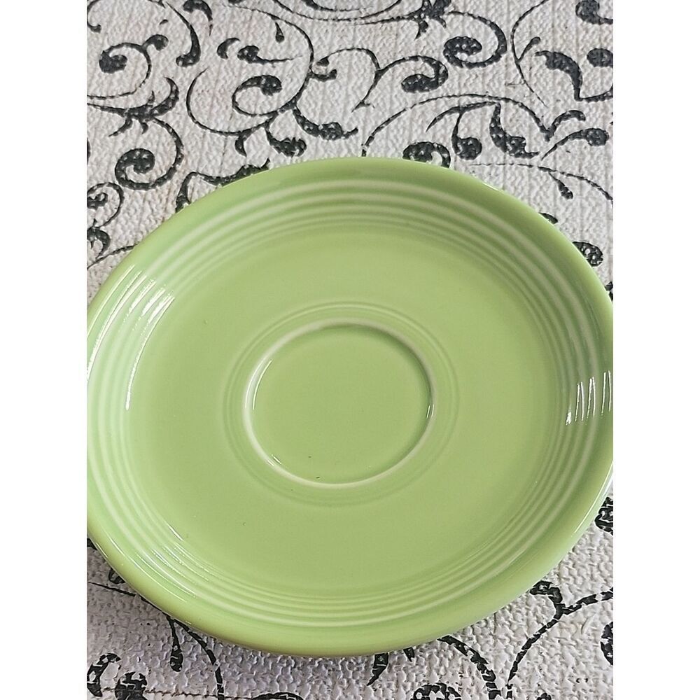 Homer Laughlin Lime Green Ceramic Saucer